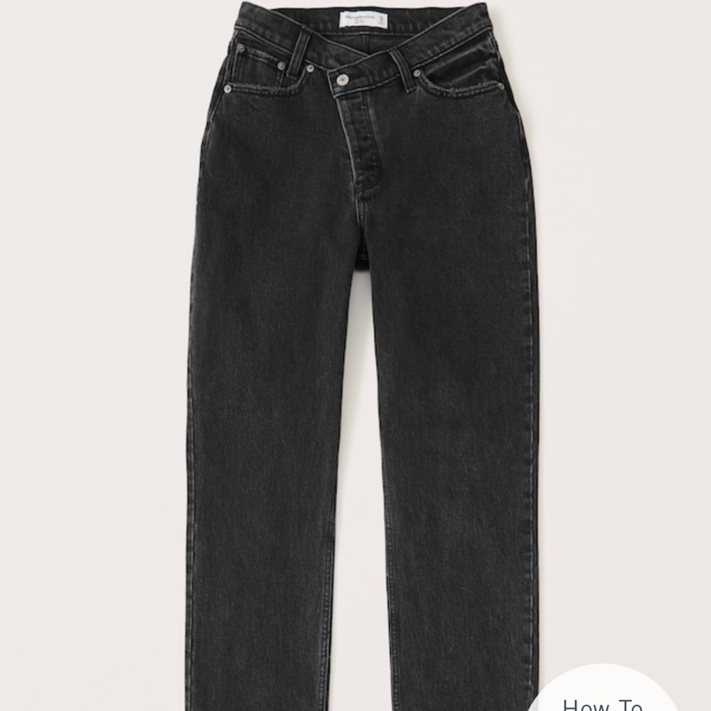 Abercrombie high rise dad jeans